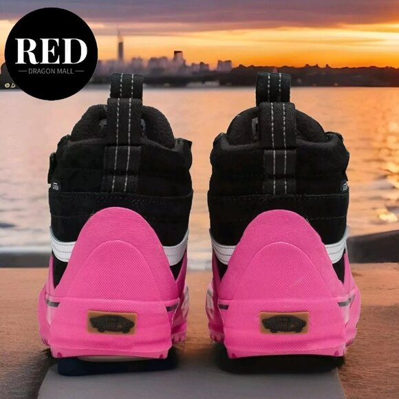 VANS SK8 Hi Dip MTE-2 Hiking Boots Shoes Pink Black Suede - Women's Size 8 - Picture 5 of 16